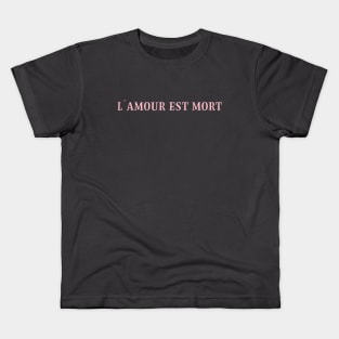 L´Amour Est Mort 2, pink Kids T-Shirt